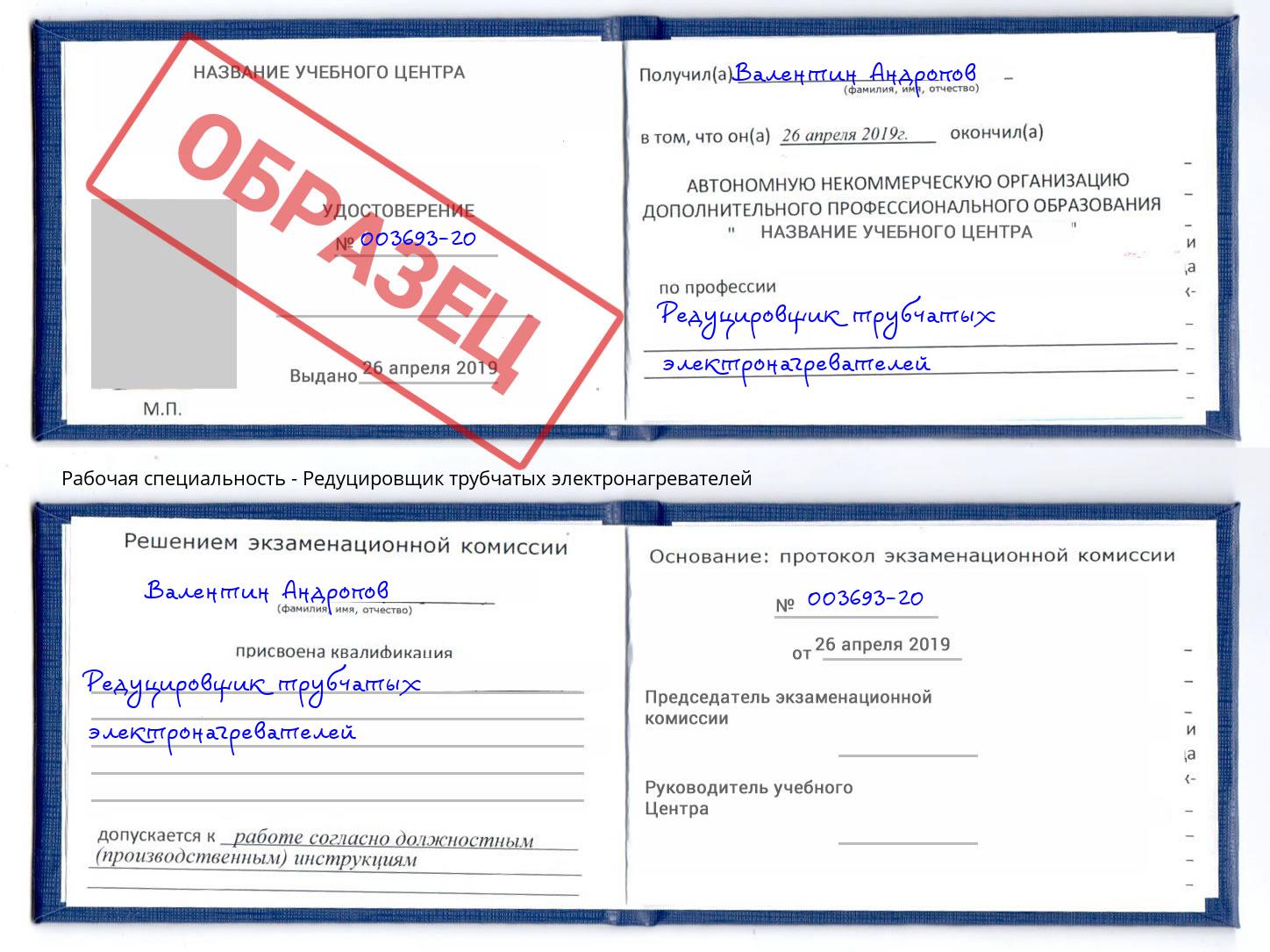 Редуцировщик трубчатых электронагревателей Надым
